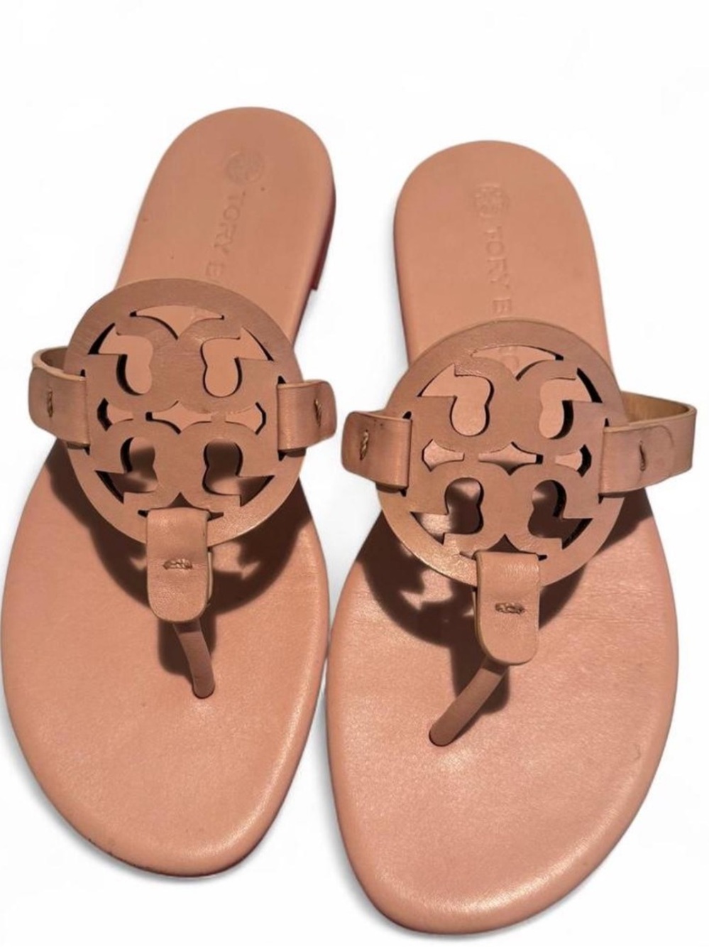 Tory Burch Miller Soft Sandals – Light Sand – Size 7.5